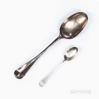 Two 18th Century American Silver Spoons