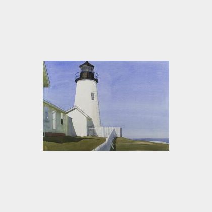 David Dewey (American, b. 1946) Pemaquid Point Lighthouse, New Harbor, Maine