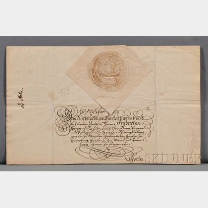 Augustus III of Poland (1696-1763) Signed Letter and Envelope.