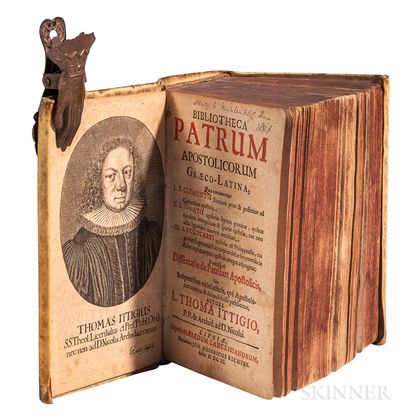 Ittig, Thomas (1643-1710) Bibliotheca Patrum Apostolicorum Graeco-Latina.