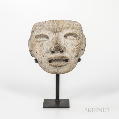 Pre-Columbian Stone Funerary Mask