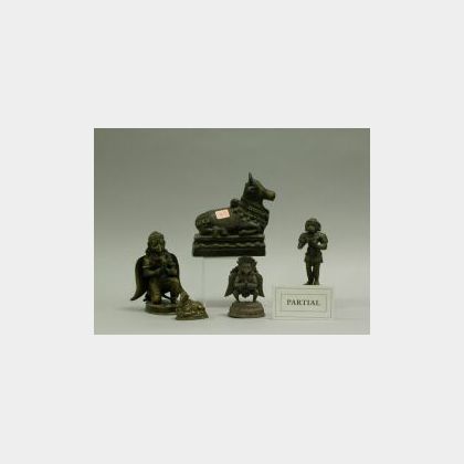 Eleven Assorted Asian Cast Bronze Figures