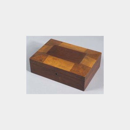 Shaker Veneered Wood Trinket Box