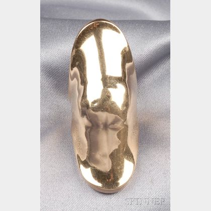 18kt Gold Knuckle Ring, Robert Lee Morris