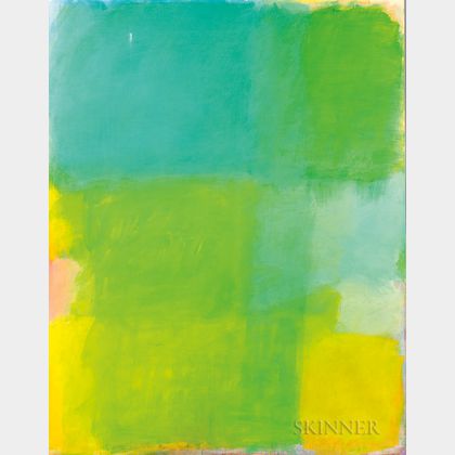 American School, 20th Century Untitled Painting (Color Field Abstract)