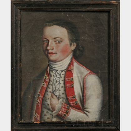 Anglo/American School, 18th Century Portrait of a Young Gentleman.