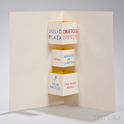 Plaza, Julio (1938-2003) Objetos Serigrafias Originais ; Augusto de Campos Poema.