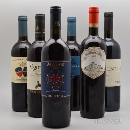 Mixed Tuscan Wines, 6 bottles 
