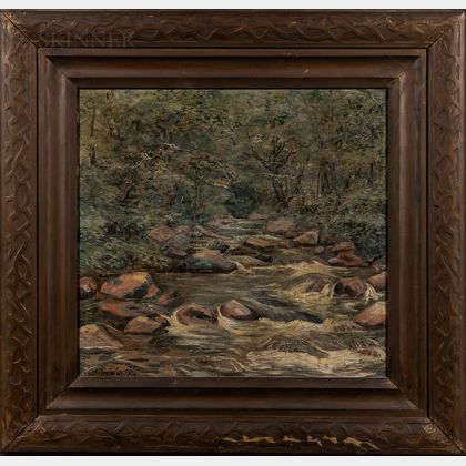 Elliot Torrey (American, 1867-1949) River Landscape.