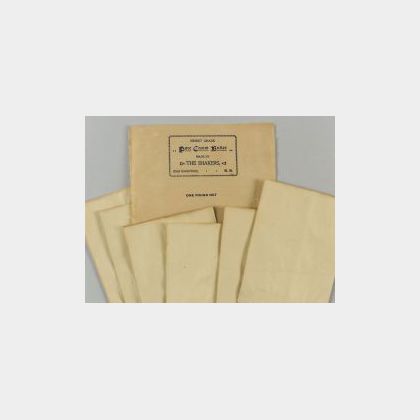 Shaker Butter Label with Six Envelopes
