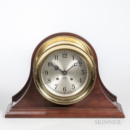 Chelsea Ship's Bell Brass Mantel Clock