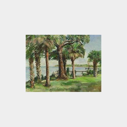 Manley Butler (American, 20th Century) Lot of Four Landscapes: St. Jospeh&#39;s Sound, Ozona, Florida