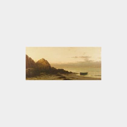 Alfred Thompson Bricher (American, 1837-1908) Coastal View, Sunset