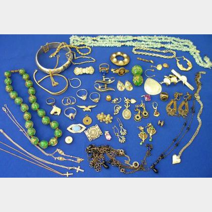 Group of Gold and Costume Jewelry