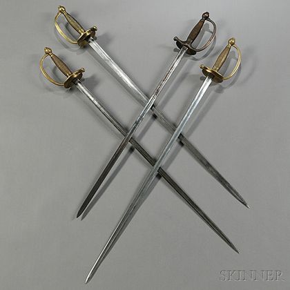 Four Model 1840 N.C.O. Swords
