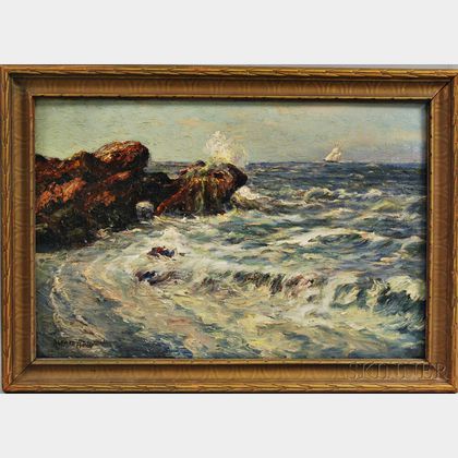 Alfred Addy (Anglo/American, 1866-1930) Incoming Tide, Nahant
