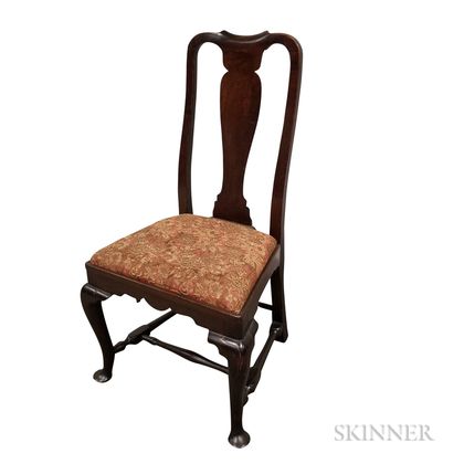 Queen Anne Stained Maple Side Chair