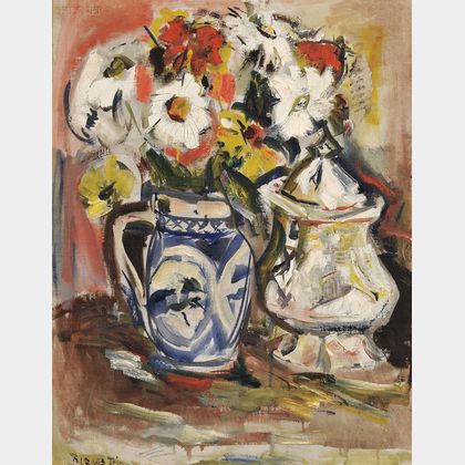 Theresa Ferber Bernstein (American, 1890-2002) Still Life with China