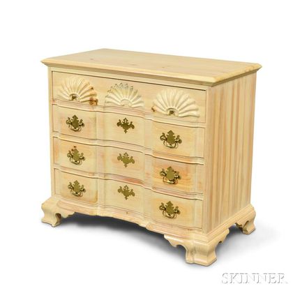 Chippendale-style Block-front Chest of Drawers