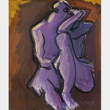 Nicholas Marsicano (American, 1908-1991) Seated Nude