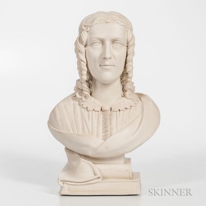 Parian Bust of Harriet Beecher Stowe