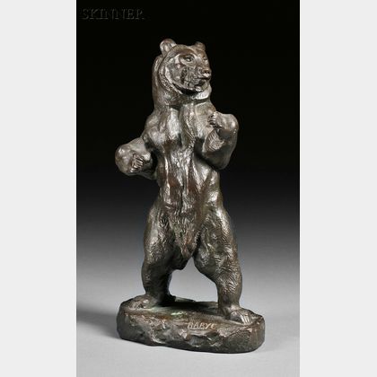 Antoine-Louis Barye (French, 1795-1875) Ours debout No. 2 [Standing Bear No. 2] 