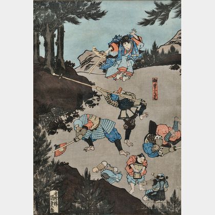 Utagawa Kunisada II (1823-1880) Woodblock Print