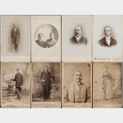 Fifteen Victorian Photographs Depicting African Americans. Estimate $200-250