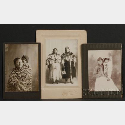 Three Photographs of American Indian Women