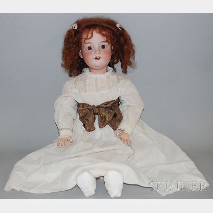 Large AM 390 Bisque Head Doll