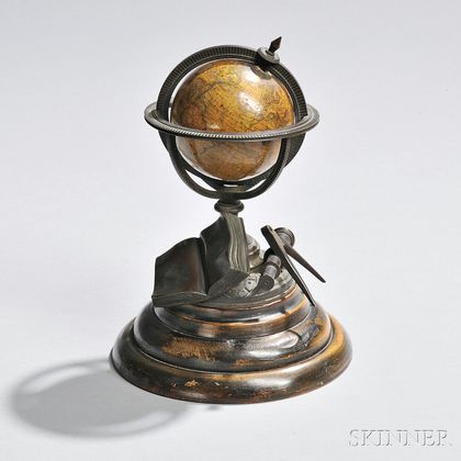 Newton's 3-inch Bronze-mounted Terrestrial Globe