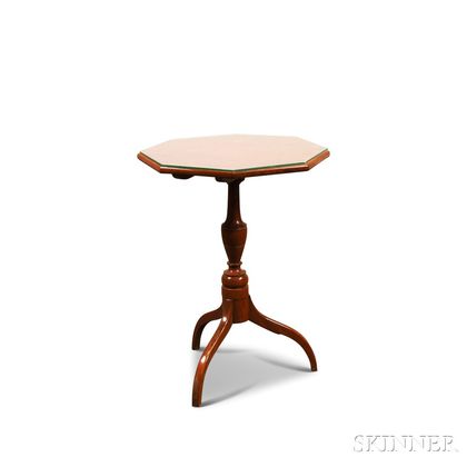 Federal-style Maple Tilt-top Candlestand