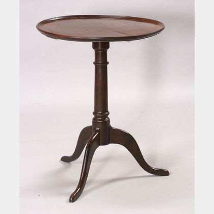 Chippendale Mahogany Dish-top Candlestand