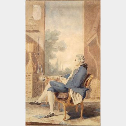 Carmontelle (Louis Carrogis) (French, 1717-1806) Portrait of a Vintner