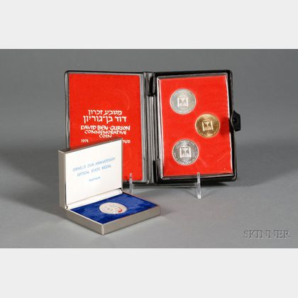 Israel 25th Anniversary Platinum State Medal