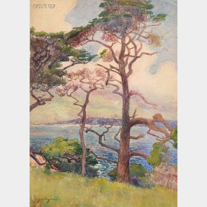 George Loftus Noyes (American, 1864-1954) Trees, California Coast
