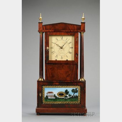Mahogany Shelf Clock by Olmstead & Barnes