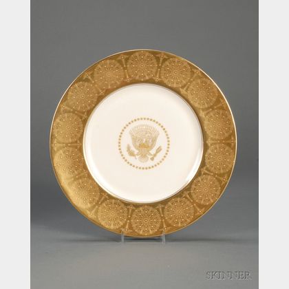 Castleton Studios Bone China Eisenhower White House Service Plate