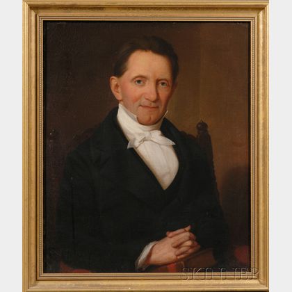 American School, 19th Century Portrait of a Gentleman.