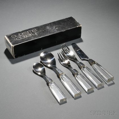 Twelve Supreme Cutlery Space Age Place Settings 