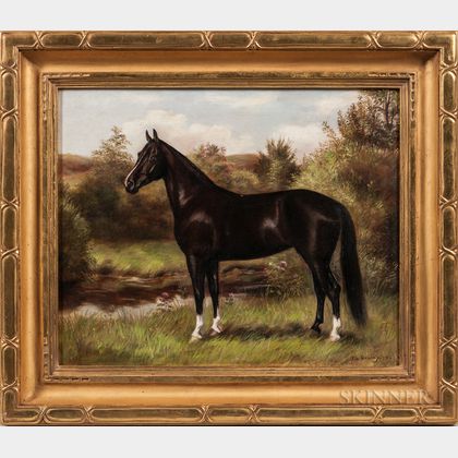 Essie Leone Seavey [Lucas] (Kentucky/Virginia, 1872-1932) Horse Portrait, Possibly of "Jack"