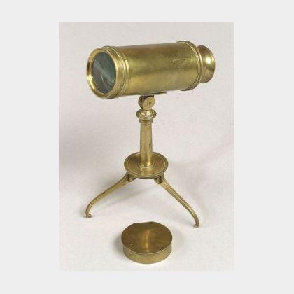 Brass Miniature Library Telescope