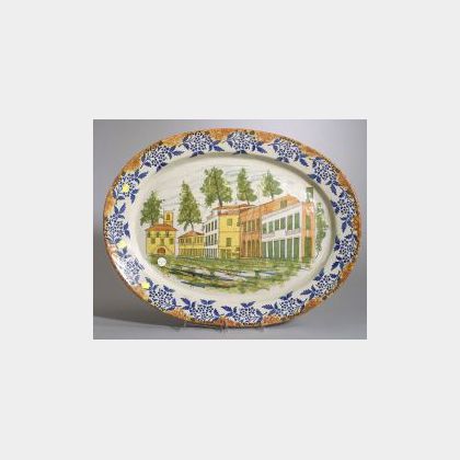 Large French Faience Platter