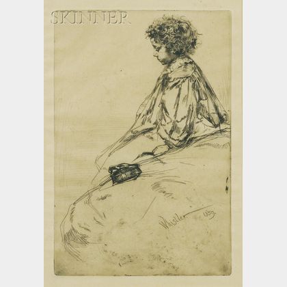 James Abbott McNeill Whistler (American, 1834-1903) Bibi Lalouette