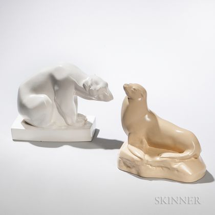 Two Wedgwood Skeaping Animals