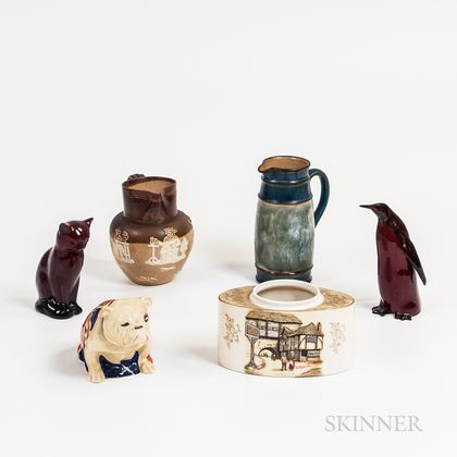 Six Royal Doulton Ceramic Items