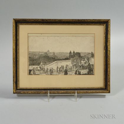 18th Century Etching of Rome