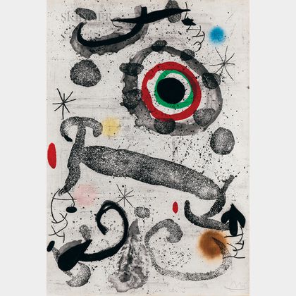 Joan Miró (Spanish, 1893-1983) L'astre du marécage