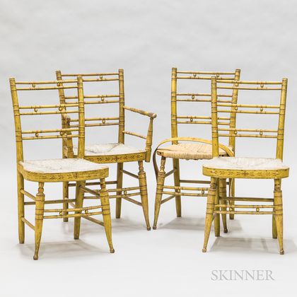 Set of Four Fancy Chairs