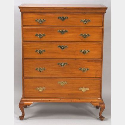 Queen Anne Maple Chest on Frame
